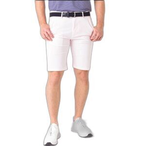 Greyson Montauk Men's Light Pink Performance Flat Front Golf Shorts Size 36